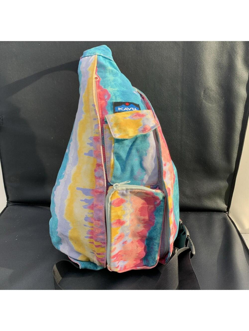 KAVU Colorful Tie-Dye Sling Bag